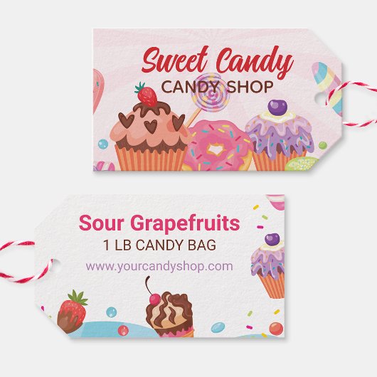 Desserts en Snoepjes Verpakking Hang Label Cadeaulabel
