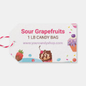 Desserts en Snoepjes Verpakking Hang Label Cadeaulabel (Achterkant Horizontaal)