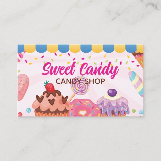 Desserts en Snoepjes Visitekaartje | Snoep (Voorkant)