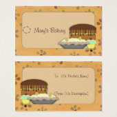 Desserts Label ophangen Visitekaartjes (Voorkant /achterkant)