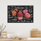 Desserts Menu Poster (Keuken)