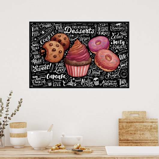 Desserts Menu Poster (Keuken)