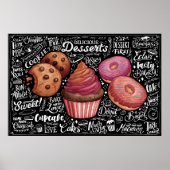 Desserts Menu Poster (Voorkant)