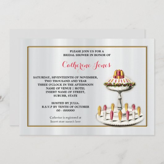  desserts met hoge thee kaart (Voorkant / Achterkant)