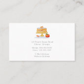 Desserts met mixer en Rozen chef-kok, bakker Visitekaartje (Achterkant)