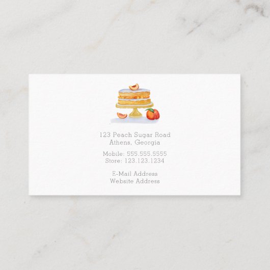 Desserts met mixer en Rozen chef-kok, bakker Visitekaartje (Achterkant)