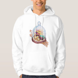 Desserts onder glazen koepel hoodie