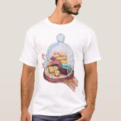 Desserts onder glazen koepel t-shirt (Voorkant)