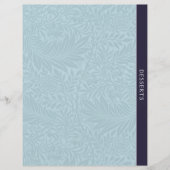 Desserts | Ontvanger divider | Blauwe Floral (Voorkant)