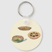  desserts, Thanksgiving Pies, Pecan Pumpkin Sleutelhanger (Voorkant)