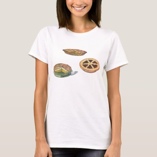  desserts, Thanksgiving Pies, Pecan Pumpkin T-shirt (Voorkant)