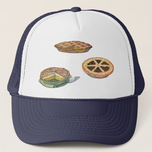  desserts, Thanksgiving Pies, Pecan Pumpkin Trucker Pet (Voorkant)