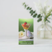 Desserts - voedselprofielkaart visitekaartje (Staand voorkant)