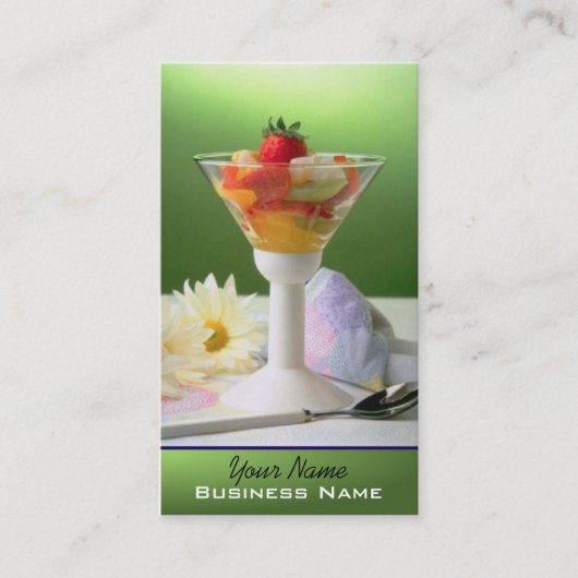 Desserts - voedselprofielkaart visitekaartje (Voorkant)