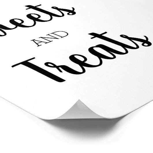 dessertteken poster (Hoek)