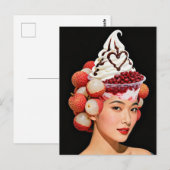 Dessertvrouw Briefkaart (Voorkant / Achterkant)