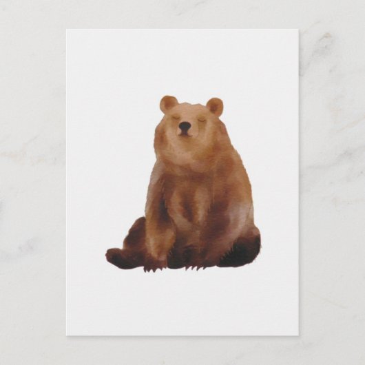 Dessin ours brun briefkaart (Voorkant)