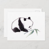 Dessin panda briefkaart (Voorkant / Achterkant)