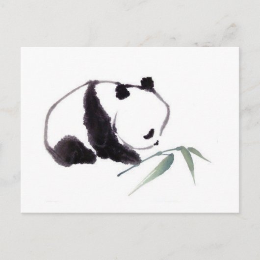 Dessin panda briefkaart (Voorkant)