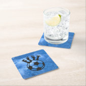 Dessous-de-verre en papier football kartonnen onderzetters (Insitu)