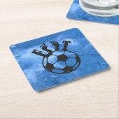 Dessous-de-verre en papier football kartonnen onderzetters (Schuin)