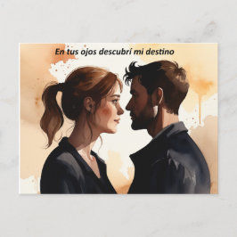 Destellos de Miradas: Ilustración en Acuarela que  Feestdagenkaart