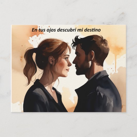 Destellos de Miradas: Ilustración en Acuarela que  Feestdagenkaart (Voorkant)