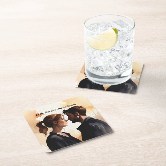 Destellos de Miradas: Ilustración en Acuarela que  Kartonnen Onderzetters (Insitu)