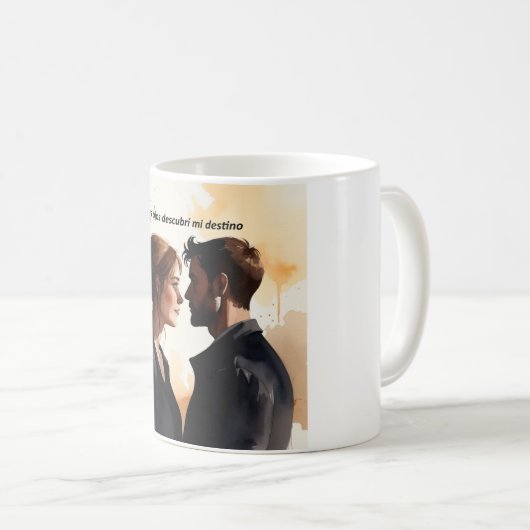 Destellos de Miradas: Ilustración en Acuarela que  Koffiemok (Voorkant rechts)