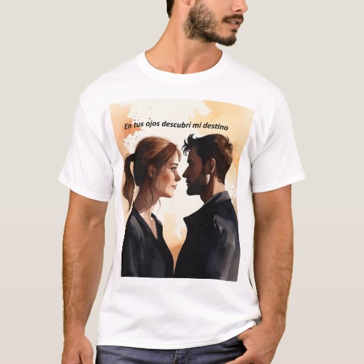Destellos de Miradas: Ilustración en Acuarela que  T-shirt (Voorkant)