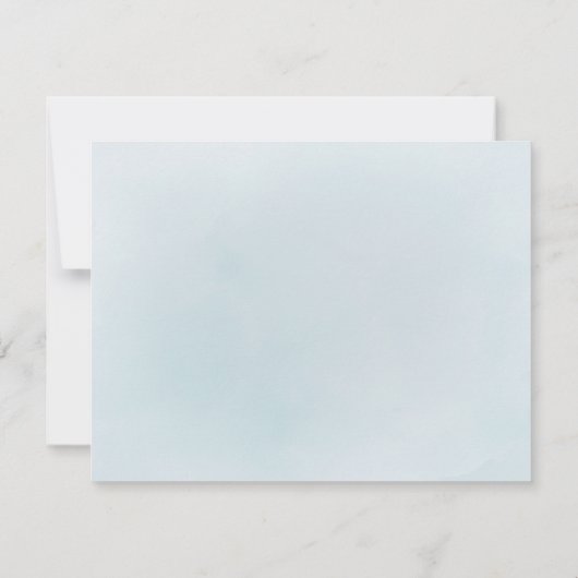 Destery Minimal Greenery Personalized Stationery Notitiekaartje (Achterkant)