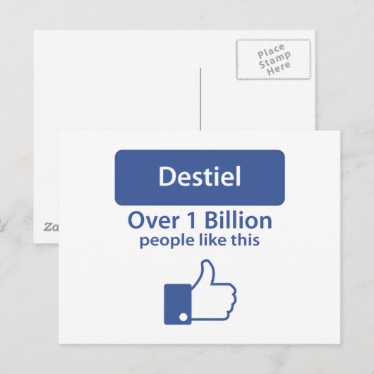 Destiel Briefkaart (Voorkant / Achterkant)