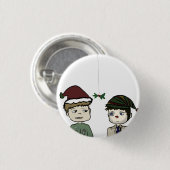 Destiel Supernatural Holiday Pin Ronde Button 3,2 Cm (Voorkant /achterkant)