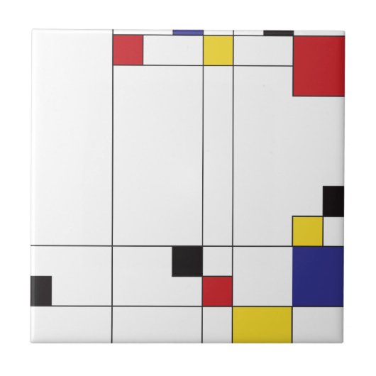 DeStijl Art Tegeltje (Voorkant)