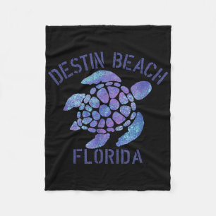 Destin Beach, FL Beach Design _ Tribal Turtle Gift Fleece Deken
