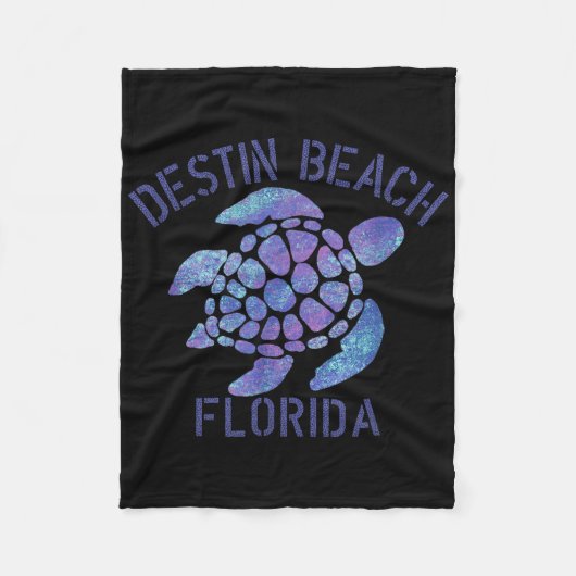 Destin Beach, FL Beach Design _ Tribal Turtle Gift Fleece Deken (Voorkant)