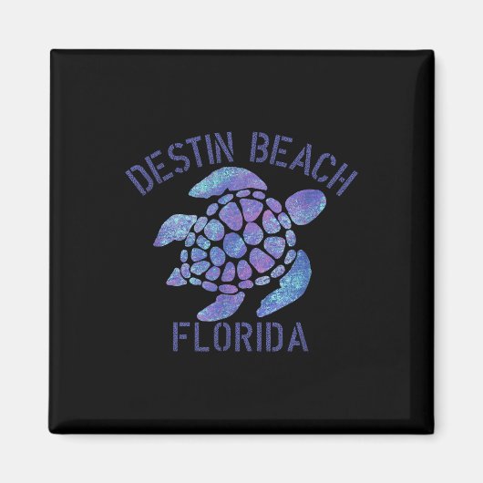 Destin Beach, FL Beach Design _ Tribal Turtle Gift Magneet (Voorkant)