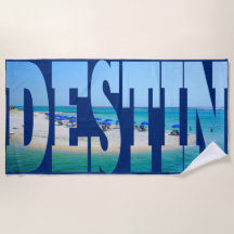 Destin Beach Florida Foto Typografie Modern