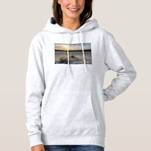 Destin Beach Florida Jetty Sunset Dames Hoodie (Voorkant)