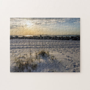 Destin Beach Florida Jetty Sunset Jigsaw Puzzel