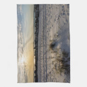 Destin Beach Florida Jetty Sunset Keukenhanddoek (Verticaal)