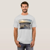Destin Beach Florida Jetty Sunset Mannen T-shirt (Voorkant volledig)