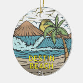 Destin Beach Florida  Keramisch Ornament (Links)