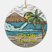 Destin Beach Florida  Keramisch Ornament (Achterkant)