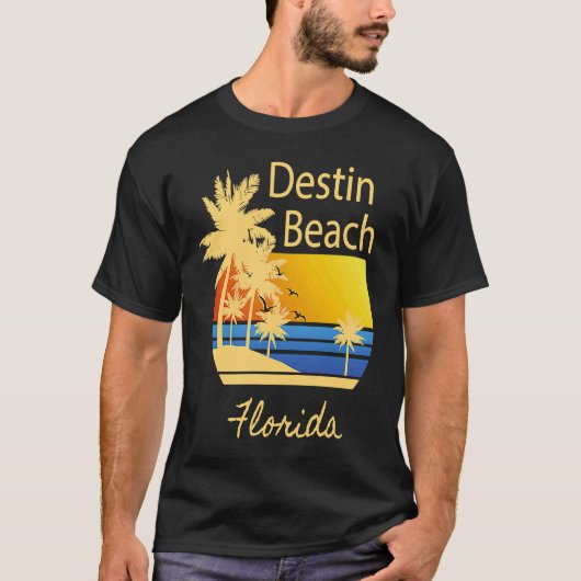 Destin Beach Florida Souvenir  Graphic T-shirt (Voorkant)
