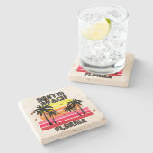 Destin Beach, Florida Stenen Onderzetter (Zijkant)