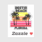 Destin Beach, Florida Sticker (Vel)