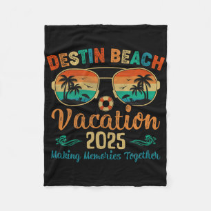 Destin Beach Florida Vakantie 2025 Vrienden Famili Fleece Deken