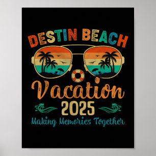 Destin Beach Florida Vakantie 2025 Vrienden Famili Poster