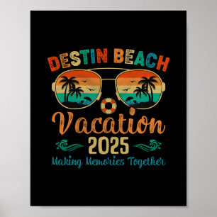 Destin Beach Florida Vakantie 2025 Vrienden Famili Poster